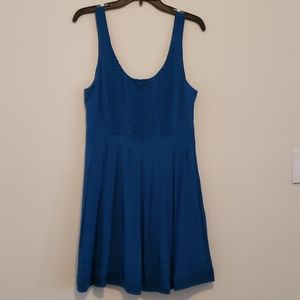 Blue lace dress